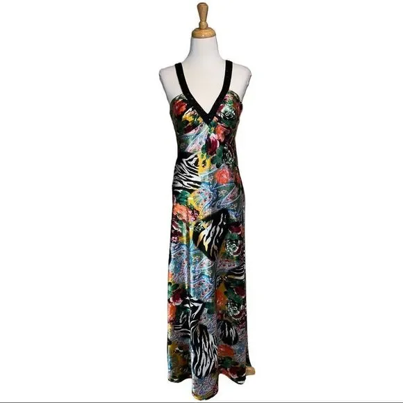 Hailey Logan by Adrianna Papell Multi-Colored Maxi Dress Size 11/14 - Picture 3 of 16